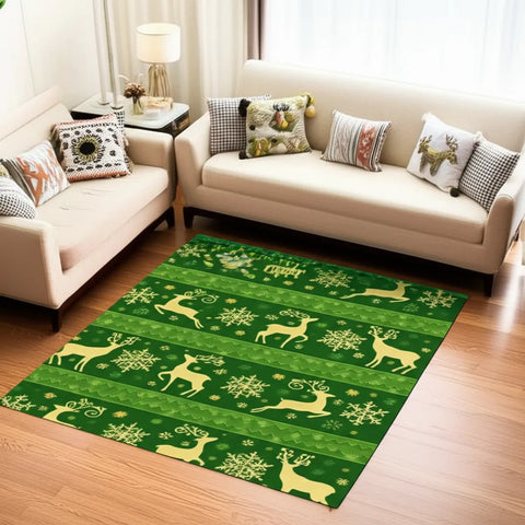 Holiday Deer Rug