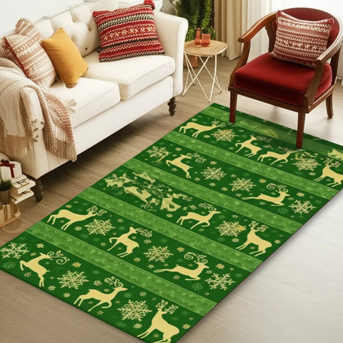 Holiday Deer Rug