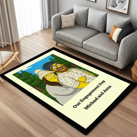 Custom Simpson Effect Rug