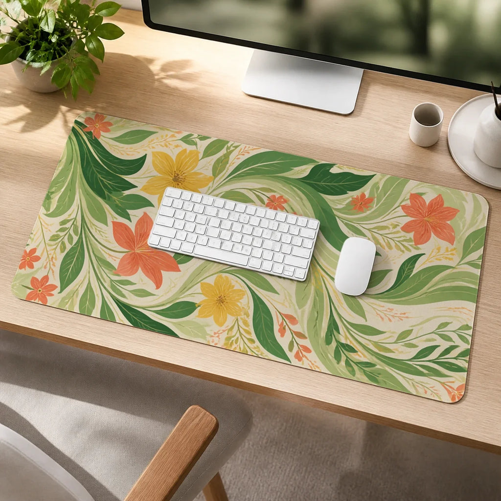 Botanical Flow Chloris deskmat mockup view 4