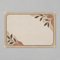 Kartela Diatomite washable stone-look bath mat in Beige, flat product view on a gray background