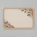 Kartela Diatomite washable stone-look bath mat in Beige, flat product view on a gray background