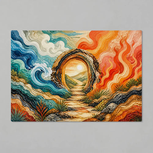 Earthfire Gate Elemental doormat mockup view 1