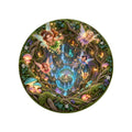 Fairy Hollow 3D Round Rug on a clean white background