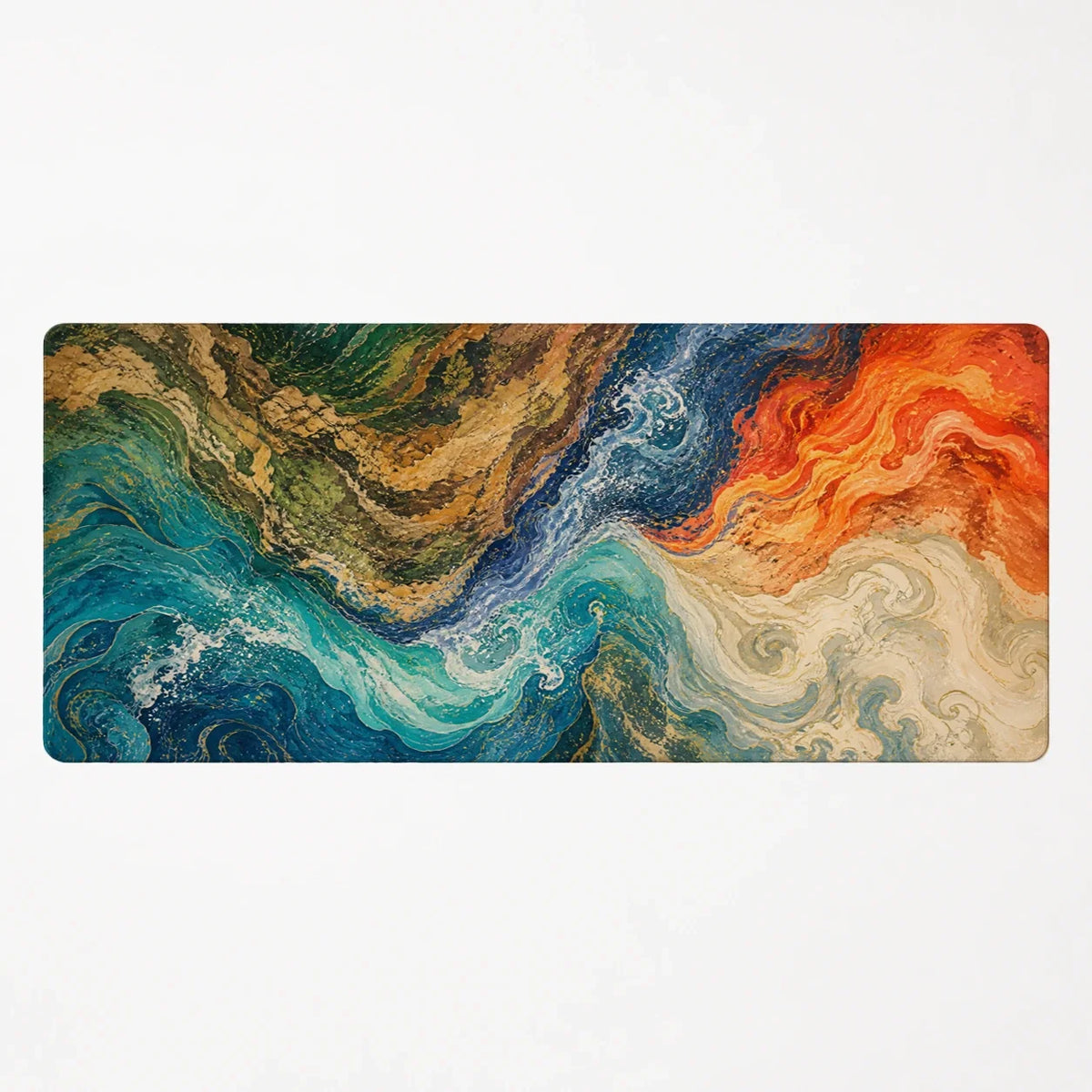 Fourfold Current Elemental deskmat mockup view 1