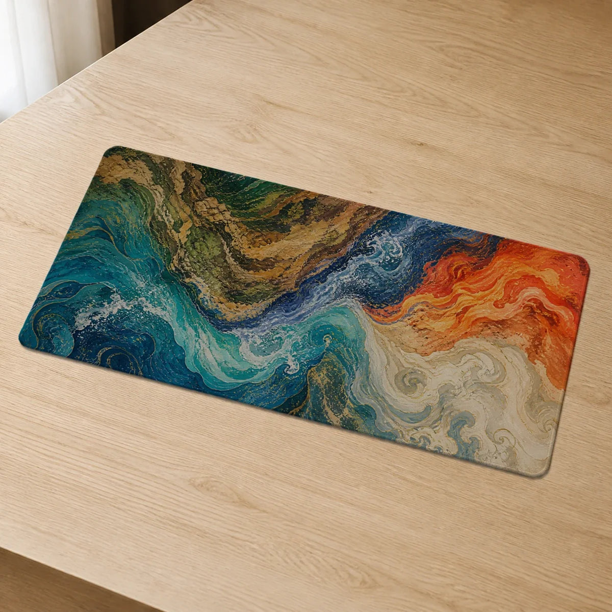 Fourfold Current Elemental deskmat mockup view 2