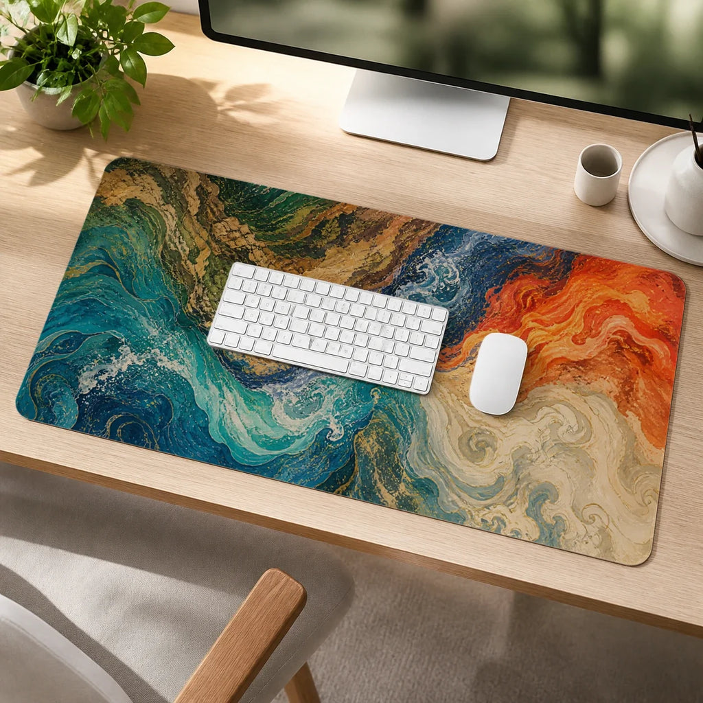 Fourfold Current Elemental deskmat mockup view 4