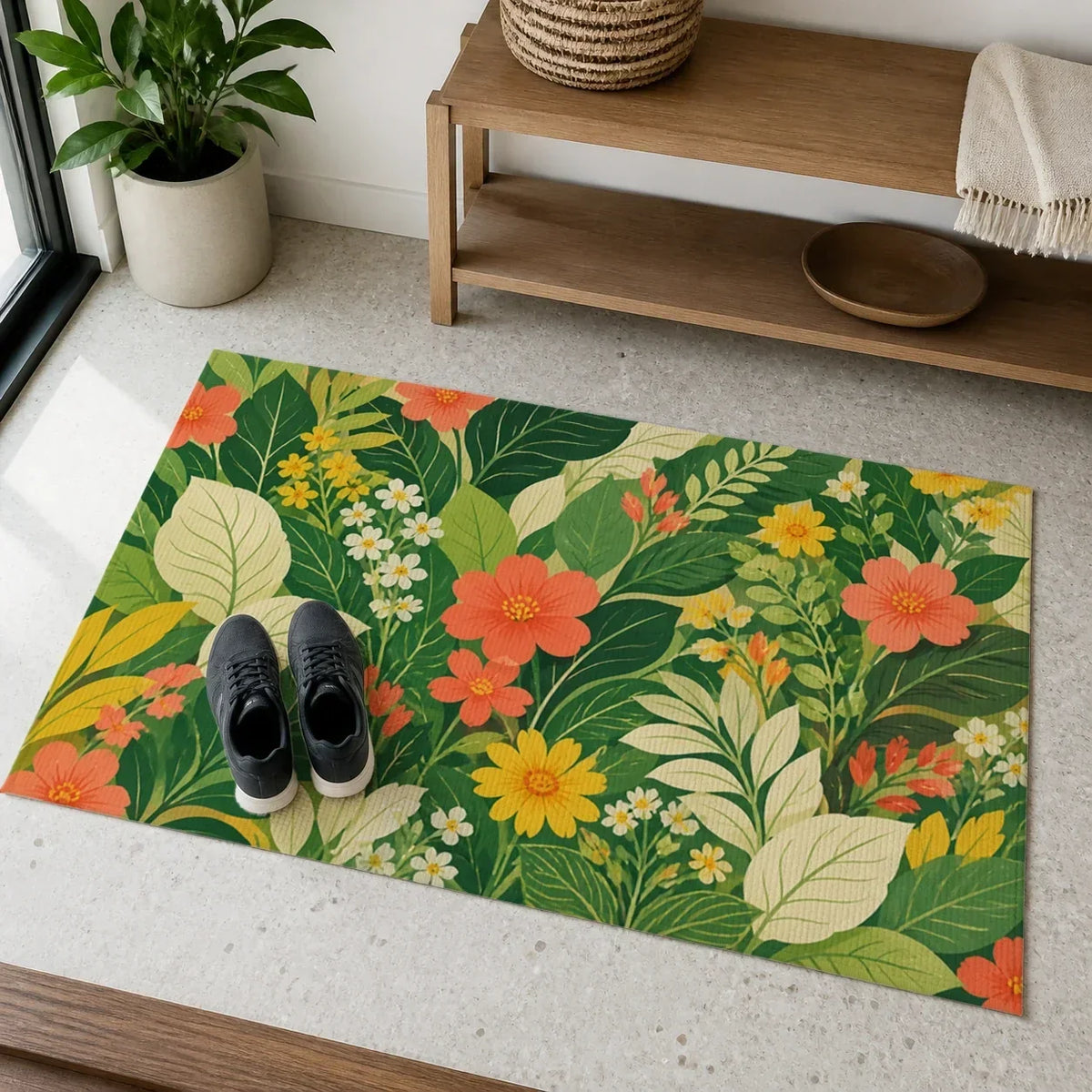 Garden Threshold Chloris doormat mockup view 4
