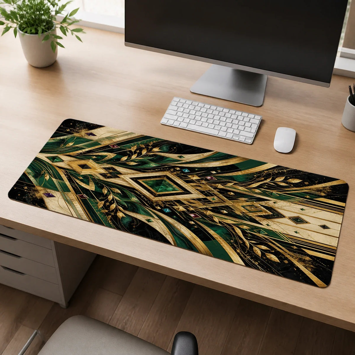 Gilded Momentum Plutus Vibe deskmat mockup view 3