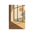 Kartela Daylight washable modern sea view area rug in Beige, flat product view on a white background