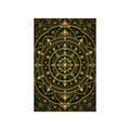 Ornamental Vault Emerald and Gold Area Rug — main product view
