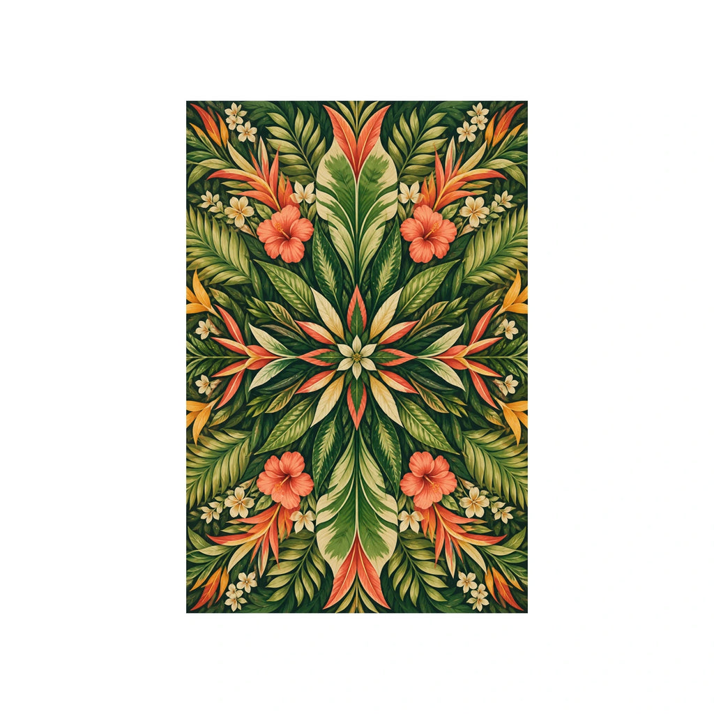 Tropical Rhythm Botanical Statement Area Rug — main product view