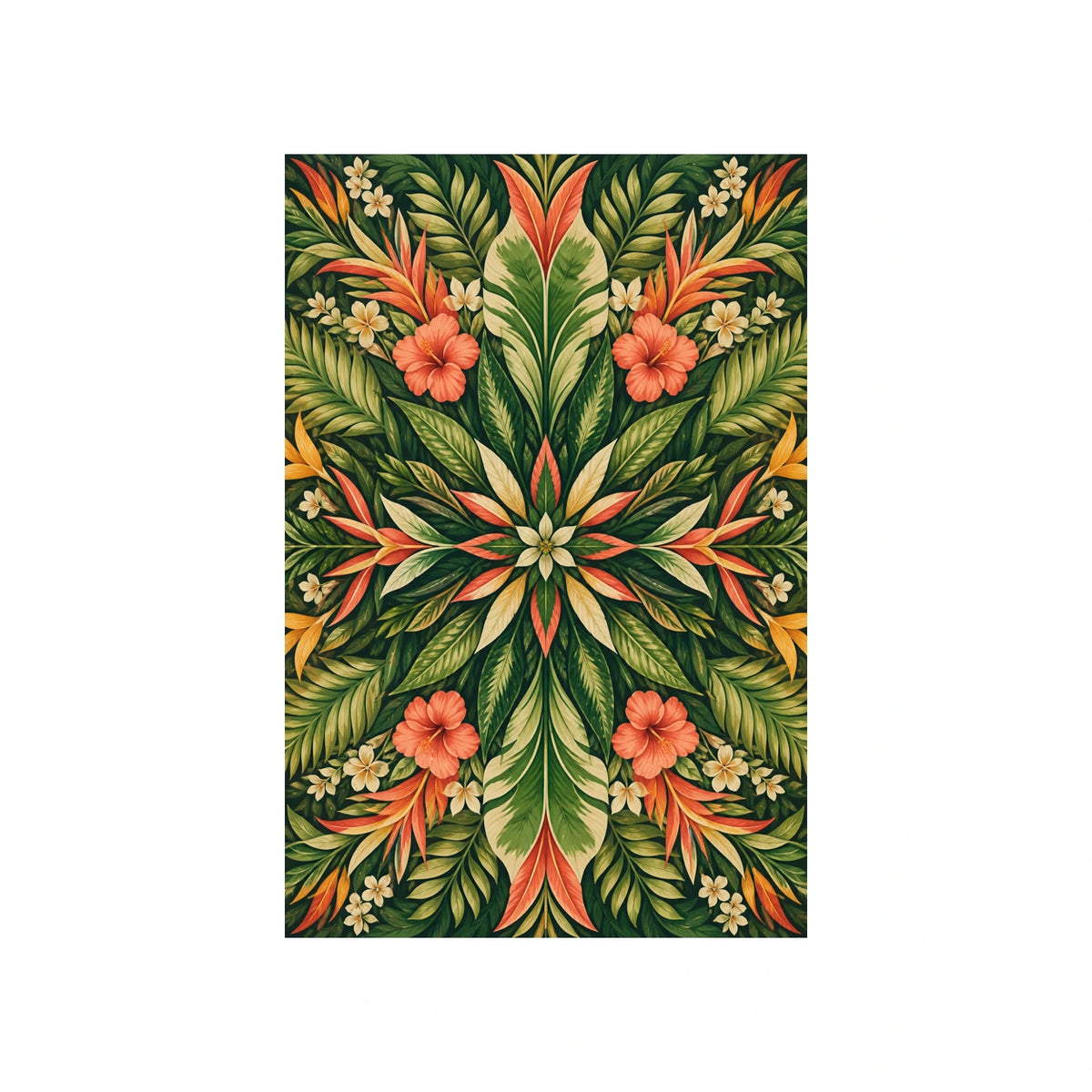 Tropical Rhythm Botanical Statement Area Rug — main product view