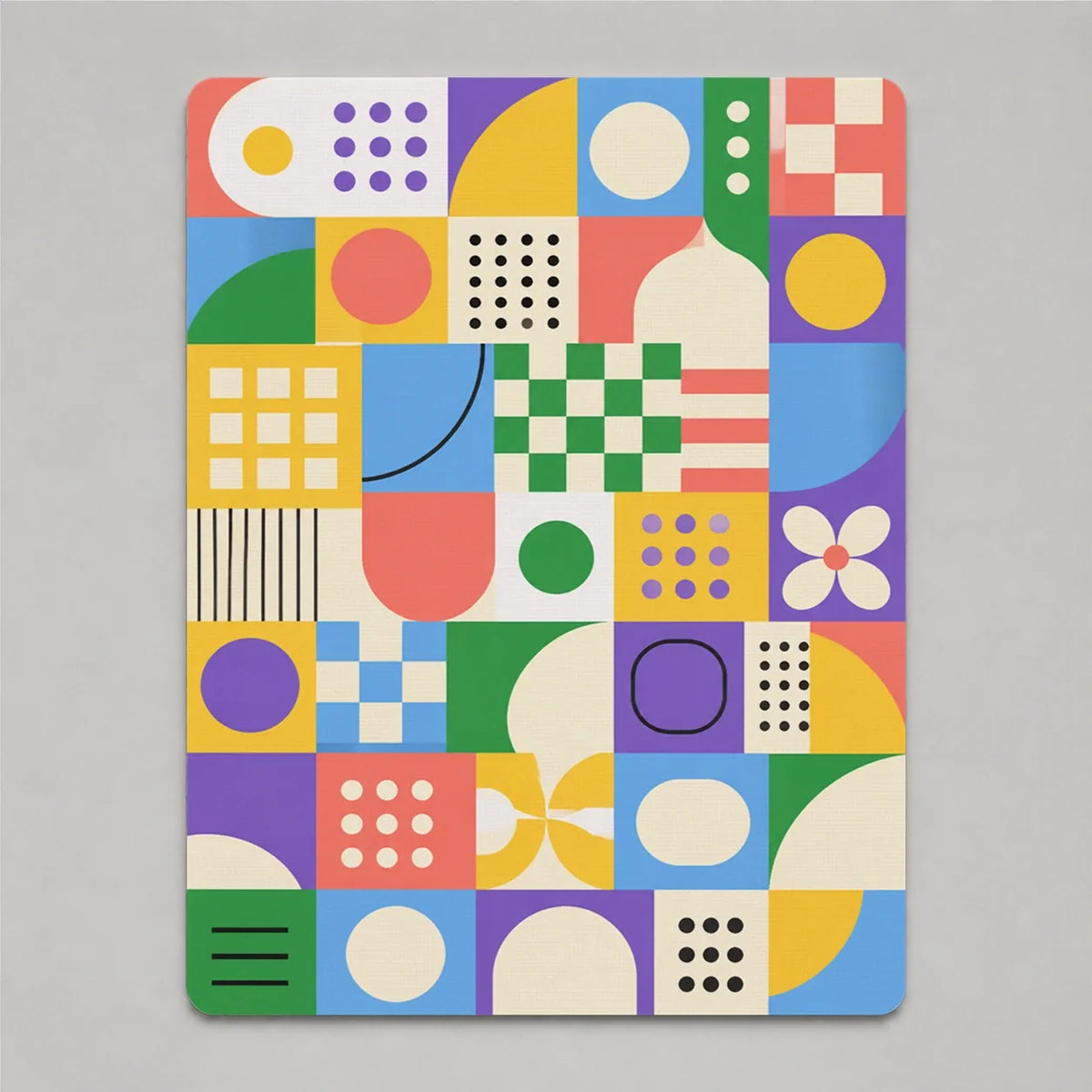 Joy Grid Color Pop mousepad mockup view 1