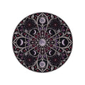 Lunar Rose Window Round Rug on a clean white background
