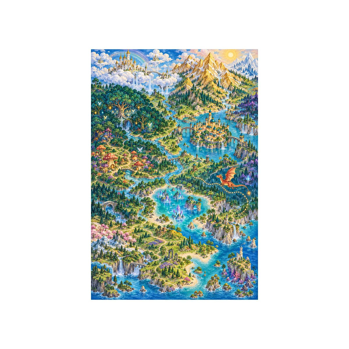 Map of Eldoria Eldoria Area Rug — product view 1