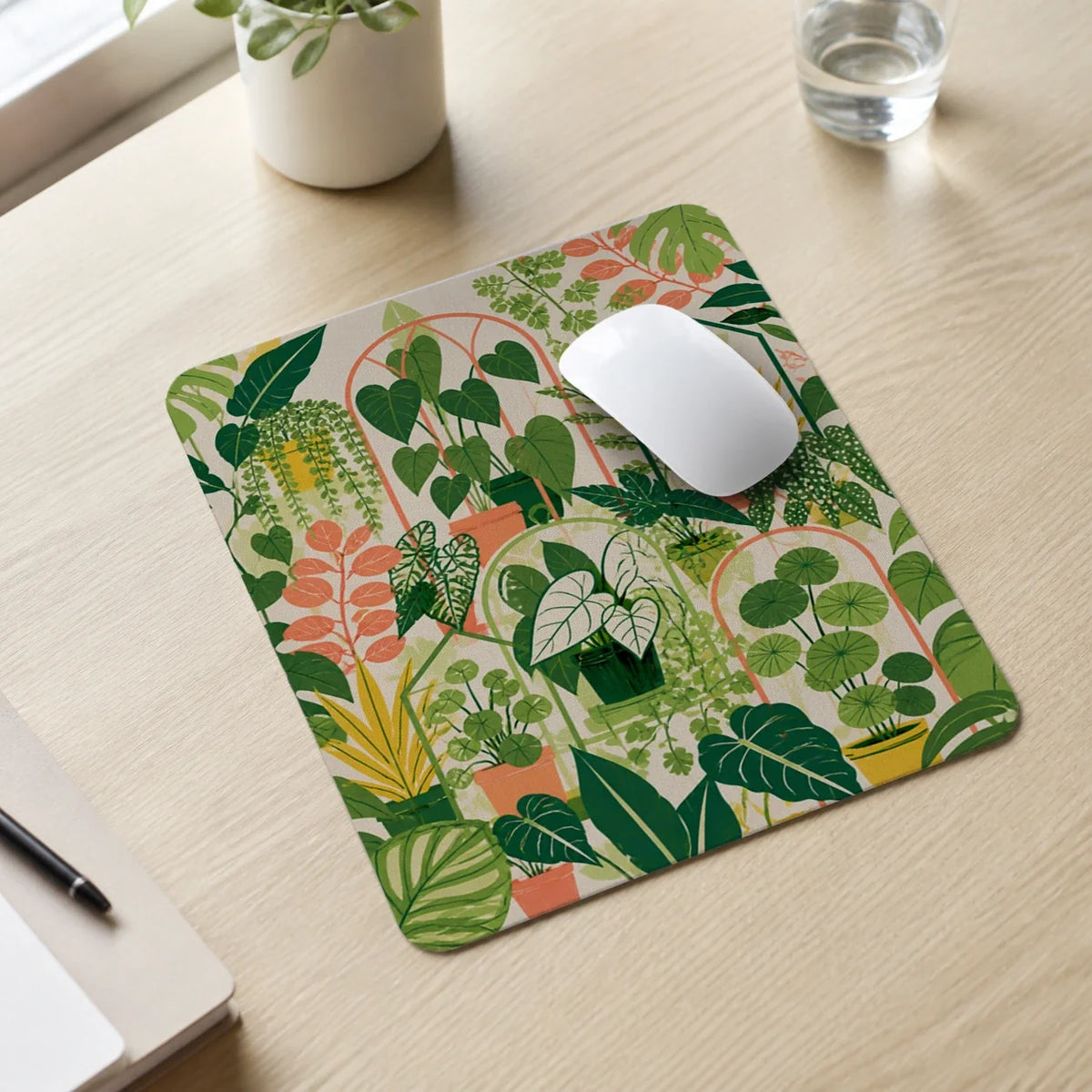 Mini Greenhouse Chloris mousepad mockup view 4