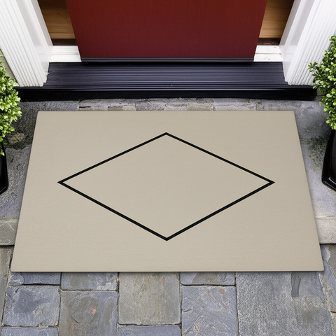 Geometric Diamond Doormat