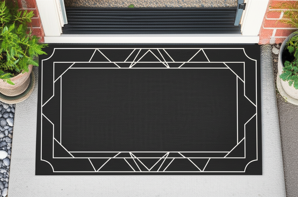 Geometric Accent Doormat