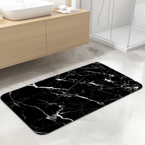 Marble Texture Bathroom Mat