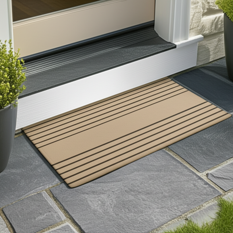 Striped Design Doormat