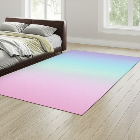 Pastel Ombre Puffy Rug