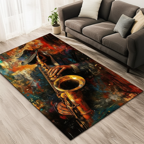 Jazz Musician Premium Rug