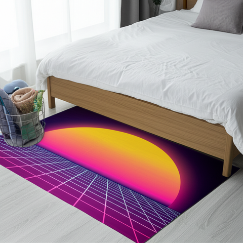 Retro Wave Puffy Rug