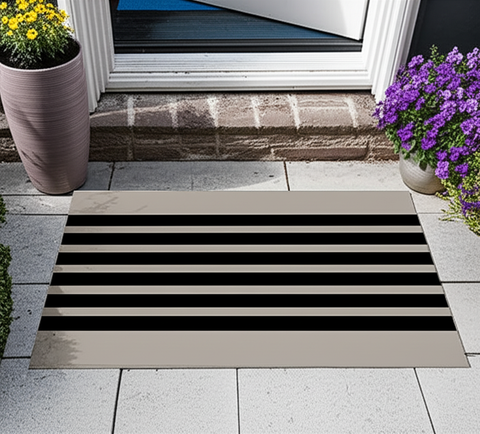 Striped Pattern Doormat