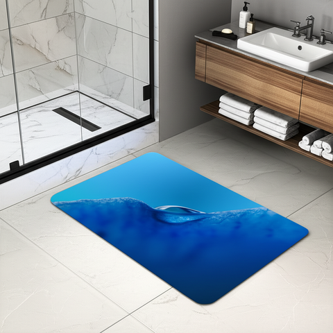 Ocean Wave Bathroom Mat