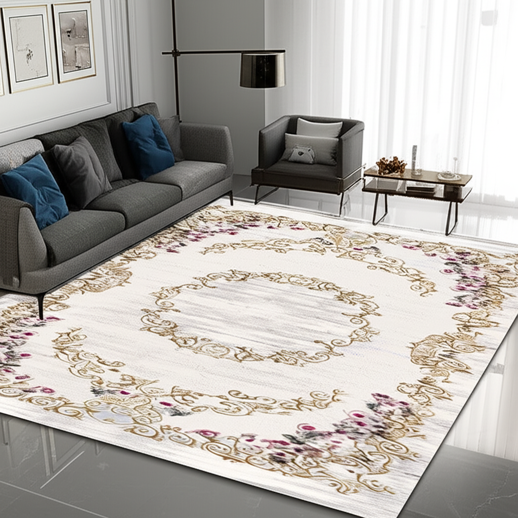 Floral Medallion Premium Rug
