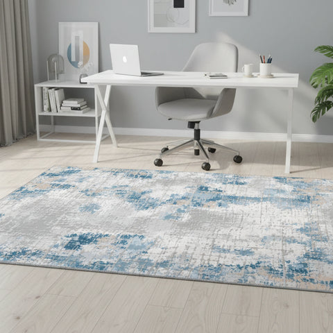 Abstract Brushstroke Rug