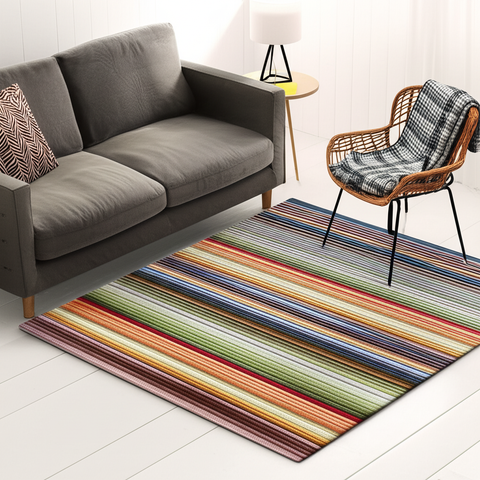 Colorful Striped Premium Rug