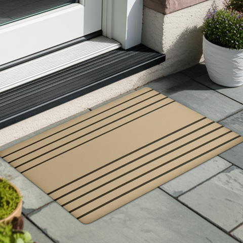 Striped Design Doormat