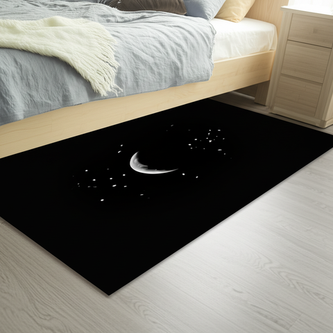 Celestial Moon Puffy Rug