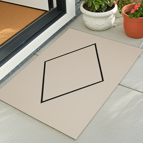 Geometric Diamond Doormat
