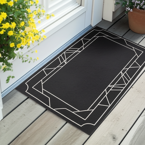 Geometric Accent Doormat