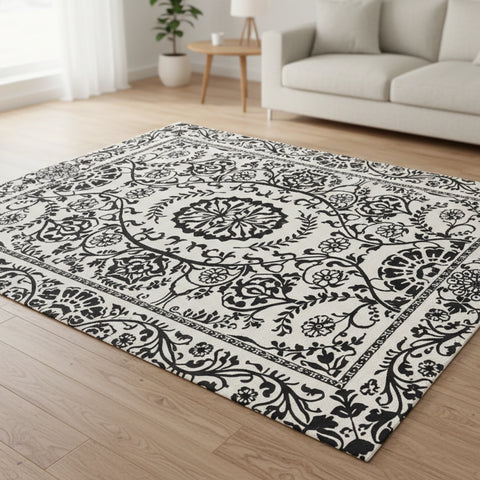 Elegant Floral Rug