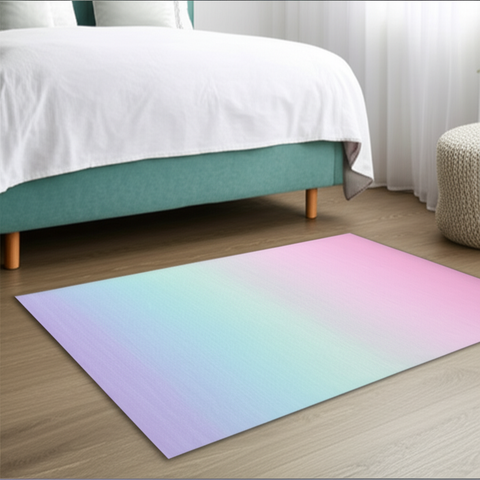 Pastel Ombre Puffy Rug