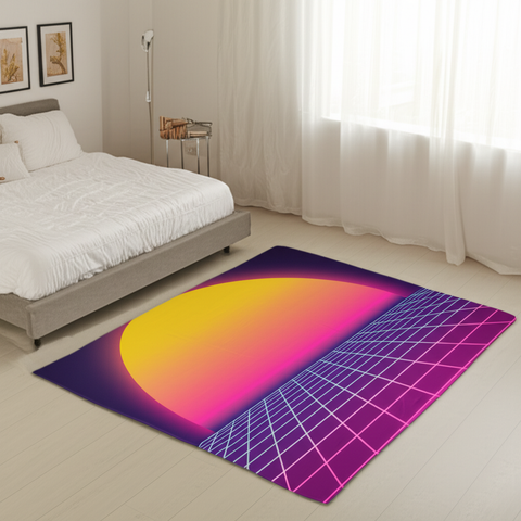 Retro Wave Puffy Rug