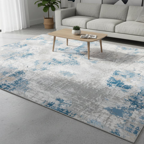 Abstract Brushstroke Rug