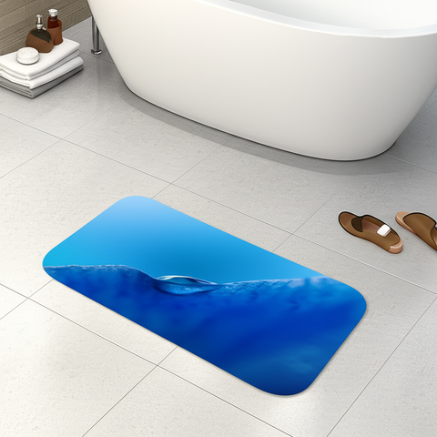 Ocean Wave Bathroom Mat