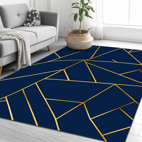 Geometric Lines Premium Rug