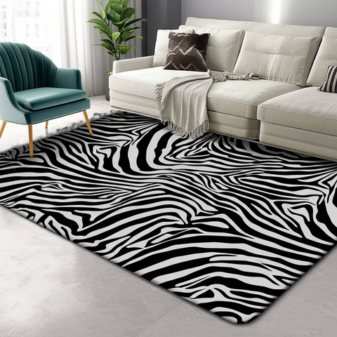 Zebra Print Premium Rug