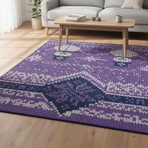 Winter Knit Rug