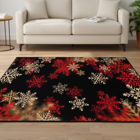 Winter Snowflake Rug