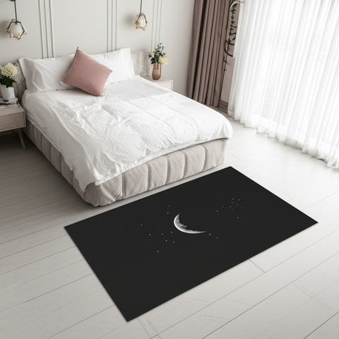 Celestial Moon Puffy Rug