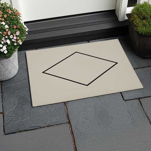 Geometric Diamond Doormat