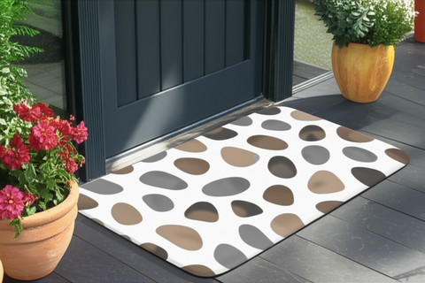 Neutral Pebble Pattern Doormat