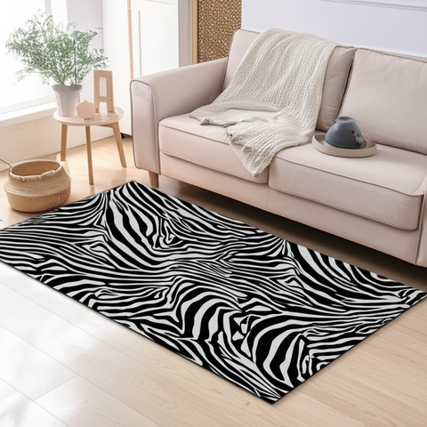 Zebra Print Premium Rug